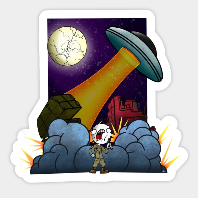 Alien Invasion REMAKE 2022 Sticker by LopeRizzle